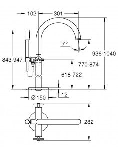 GROHE ATRIO BATERIA WANNOWA... 2