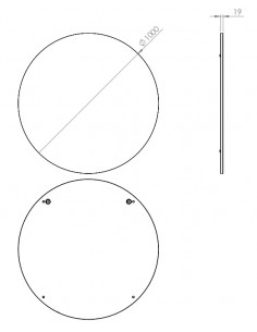 ELITA LUSTRO OKRĄGŁE 100 2